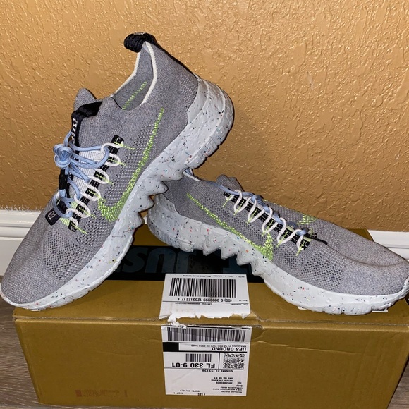 Nike Space Hippie 01 Grey Volt Size 15 - Picture 2 of 5